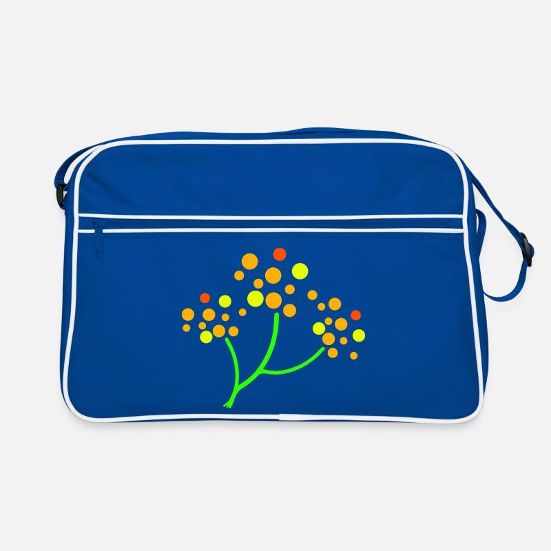 Neon Dotted Tree Burst Retro Bag