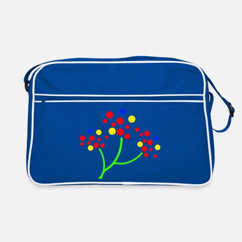 Neon Dot Tree Burst Retro Bag