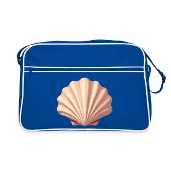 Coquille - Sac Retro - bleu/blanc - Devant