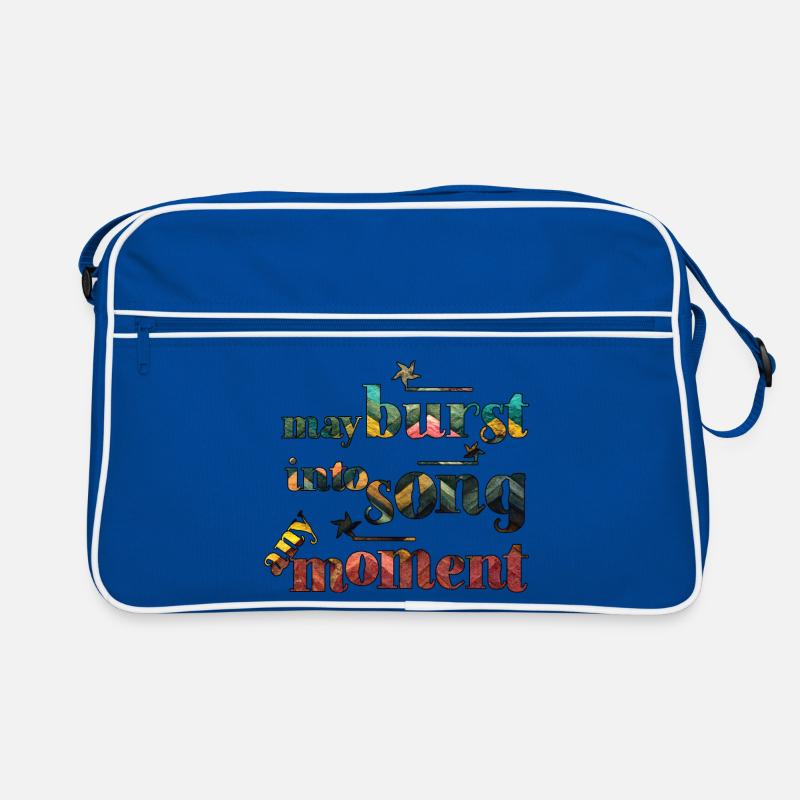 Peut éclater en chant à tout moment Sac Retro