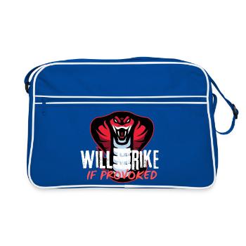 Cobra provoqué va frapper - Sac Retro - bleu/blanc - Devant