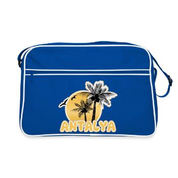 Plage d’Antalya - Sac Retro - bleu/blanc - Devant
