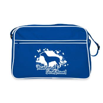 HANOVERIAN SCENT HOUND Chien Wilsigns - Sac Retro - bleu/blanc - Devant