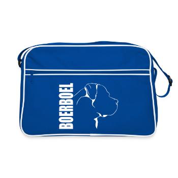 BOERBOEL Profil Chiens Chien - Sac Retro - bleu/blanc - Devant