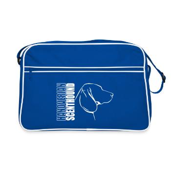 HANOVERIAN SCENTHOUND Profile Dogs Dog Wilsigns - Retro Bag - blue/white - Front