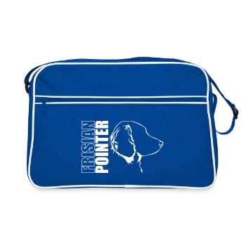 FRISIAN POINTER Profile Dogs Dog Wilsigns - Retro Bag - blue/white - Front