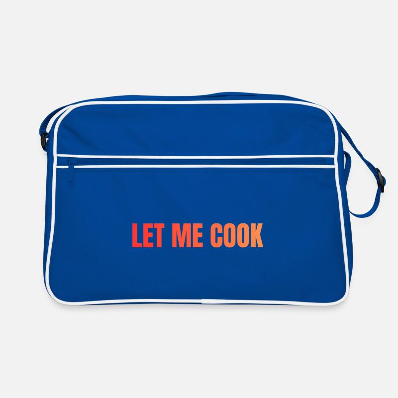 Let Me Cook Large Print Statement Retro Bag