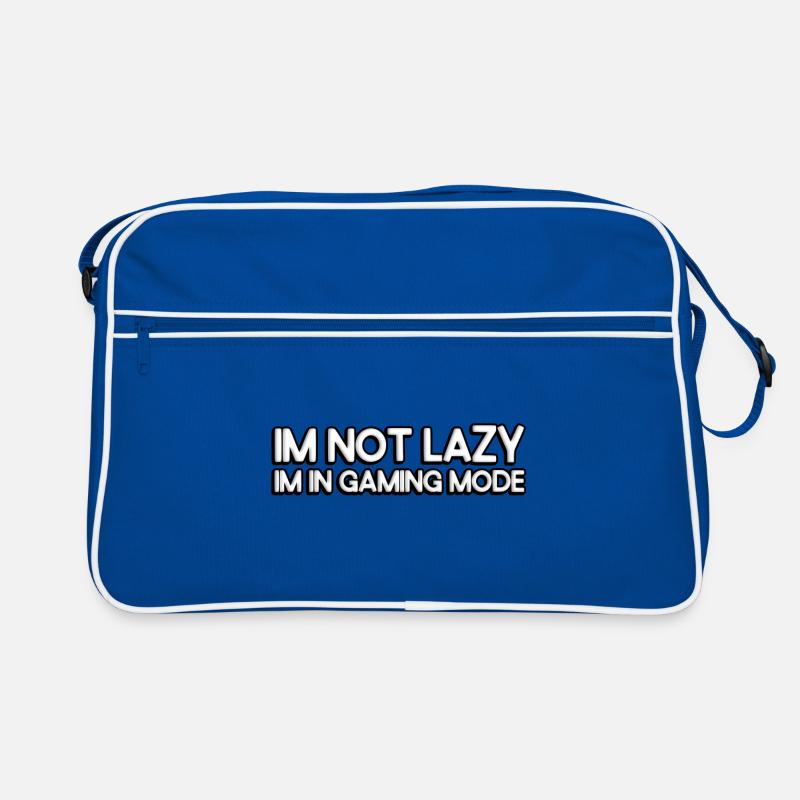 I'm not lazy, I'm in gaming mode Retro Tasche