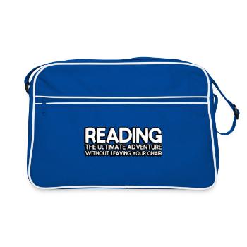 Reading: the ultimate adventure - Retro Bag - blue/white - Front