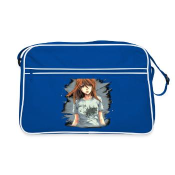 Anime Girl - Sac Retro - bleu/blanc - Devant