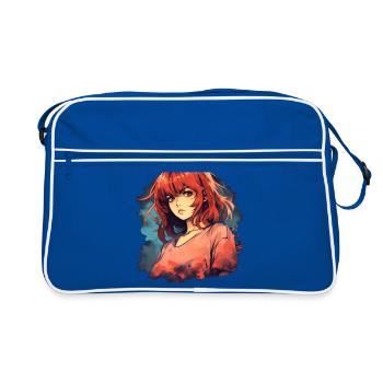 Anime Girl - Sac Retro - bleu/blanc - Devant