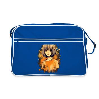 Anime Girl - Sac Retro - bleu/blanc - Devant