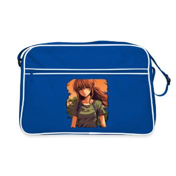 Anime Girl - Sac Retro - bleu/blanc - Devant