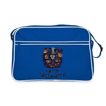 Halloween - Happy Halloween - Retro Bag - blue/white - Front