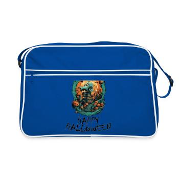 Halloween - Happy Halloween - Retro Bag - blue/white - Front