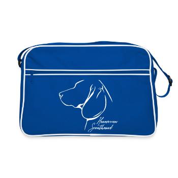 HANOVERIAN SCENTHOUND Profile Dogs Dog Wilsigns - Retro Bag - blue/white - Front
