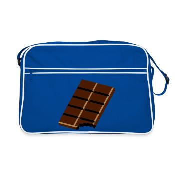 A chocolate bar - Retro Bag - blue/white - Front