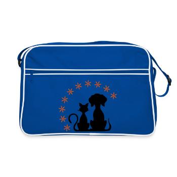 Les animaux - Sac Retro - bleu/blanc - Devant