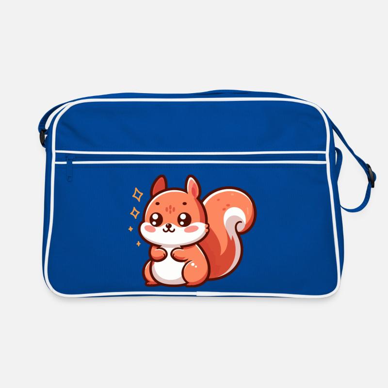 Cute little squirrel Retro Bag