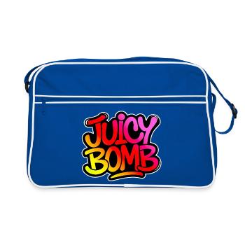 Bombe juteuse - Sac Retro - bleu/blanc - Devant