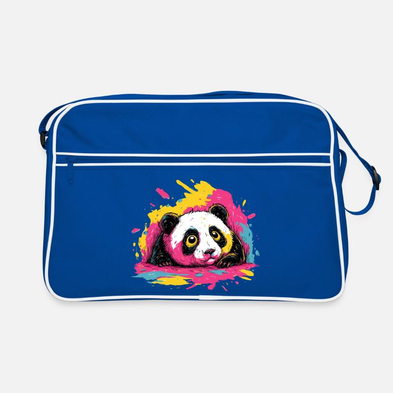 Panda Farbsplash Retro Tasche
