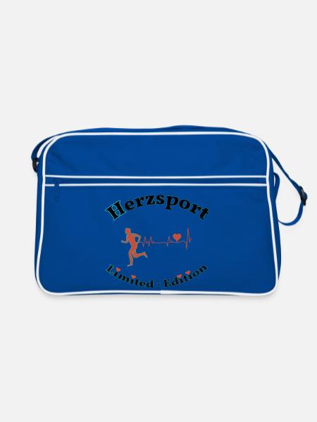 Sports cardiaques - Sac Retro - bleu/blanc