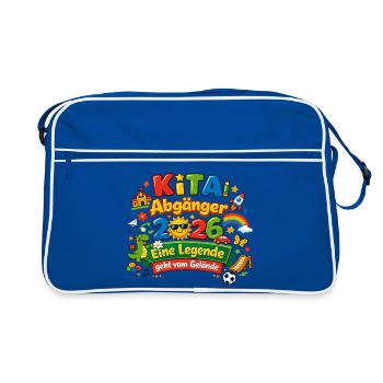 Daycare graduates 2026 - Retro Bag - blue/white - Front