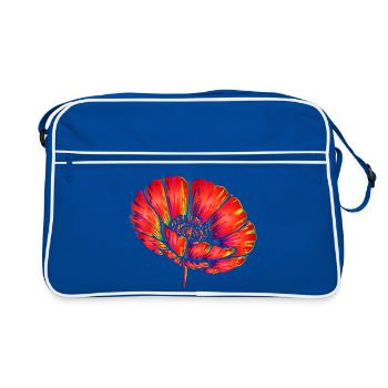 Pop Art néon Pop Art Décor Fleur Couleur - Sac Retro - bleu/blanc - Devant