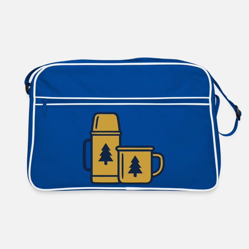 Thermos Mug Camping Forêt Sac Retro