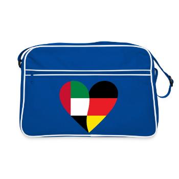 UAE Germany Heart - Retro Bag - blue/white - Front