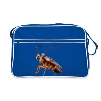 cafards insectes cafards cafards cafards - Sac Retro - bleu/blanc - Devant