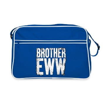 Frère Eww Meme - Sac Retro - bleu/blanc - Devant