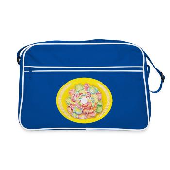 Sternentor der SeelenEssenz Sonja Ariel von Staden - Retro Tasche - Blau/Weiß - Vorne