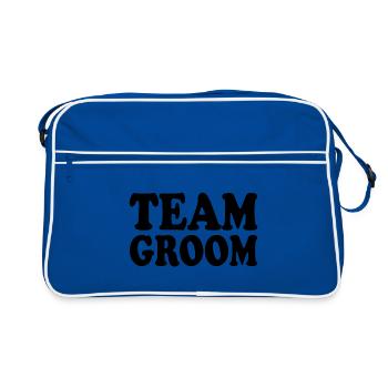Team groom - Sac Retro - bleu/blanc - Devant
