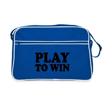 Play to win - Retro Bag - blue/white - Front