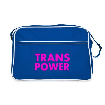 Trans power - Retro Bag - blue/white - Front