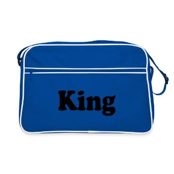 King - Retro Bag - blue/white - Front