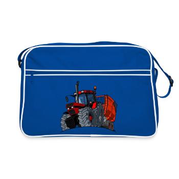 0856 case cart - Retro Bag - blue/white - Front