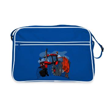 0856 case cart ALT - Retro Bag - blue/white - Front
