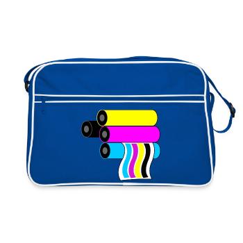 Printing logo 3 - Retro Bag - blue/white - Front