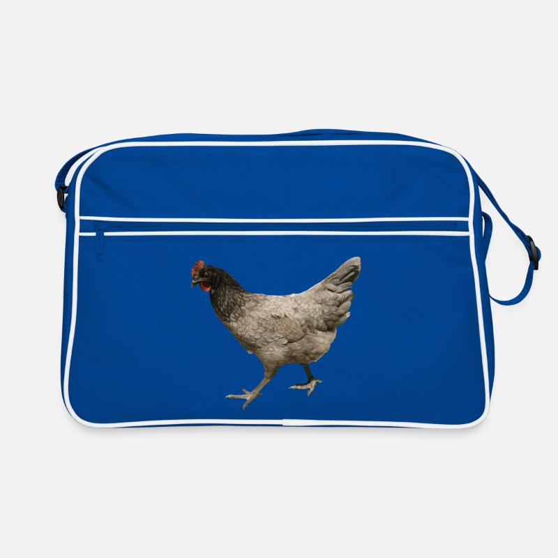 gray chicken Retro Bag