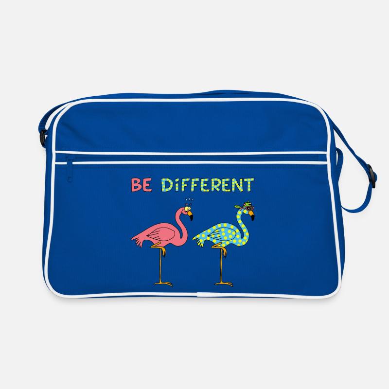 Flamant rose différent Sac Retro