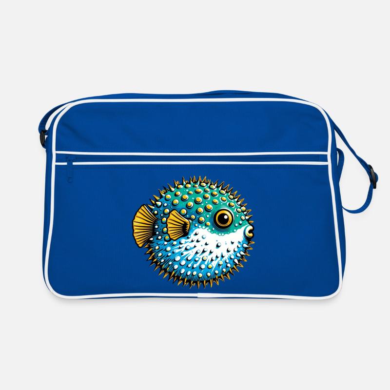 Kugelfisch Retro Tasche