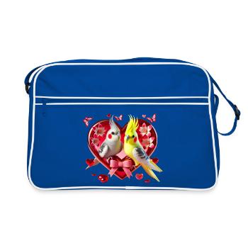 Cœur de nymphe (07) - Sac Retro - bleu/blanc - Devant