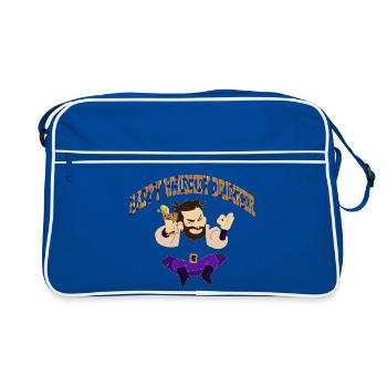 Whiskey Saying Whiskey Drinker Whiskey Lovers - Retro Bag - blue/white - Front