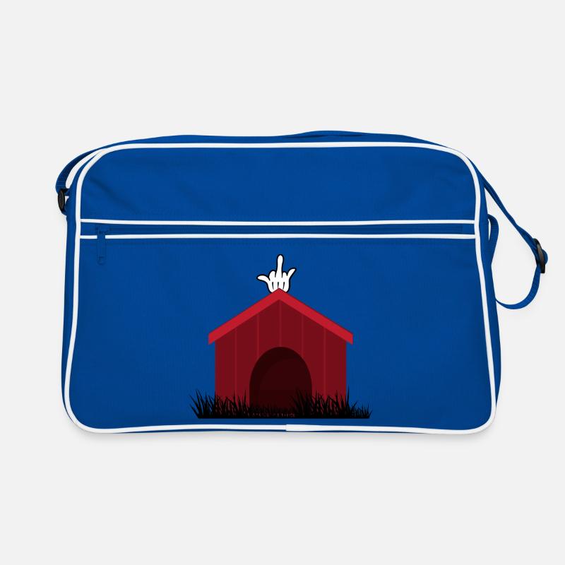 Funny Dog House Retro Bag