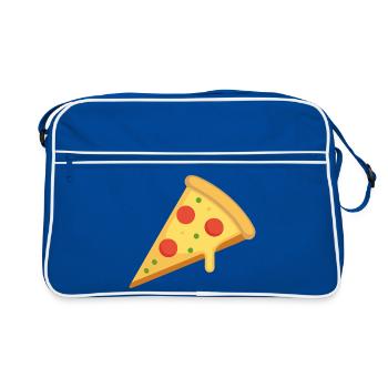 tranche de pizza - Sac Retro - bleu/blanc - Devant