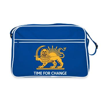 Changement solaire du Lion - Sac Retro - bleu/blanc - Devant