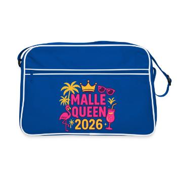 Malle Queen 2026 | Mallorca Party Outfit - Retro Bag - blue/white - Front