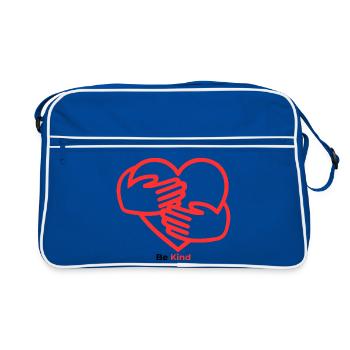 Les mains dans le cœur Chaleur - Sac Retro - bleu/blanc - Devant